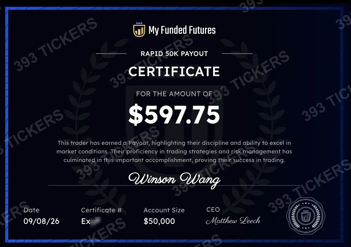Payout or account result
