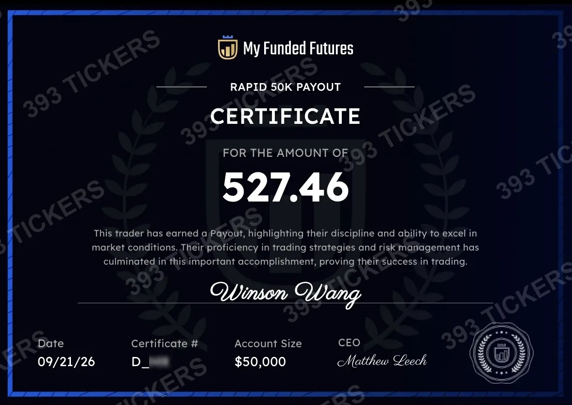 Payout or account result