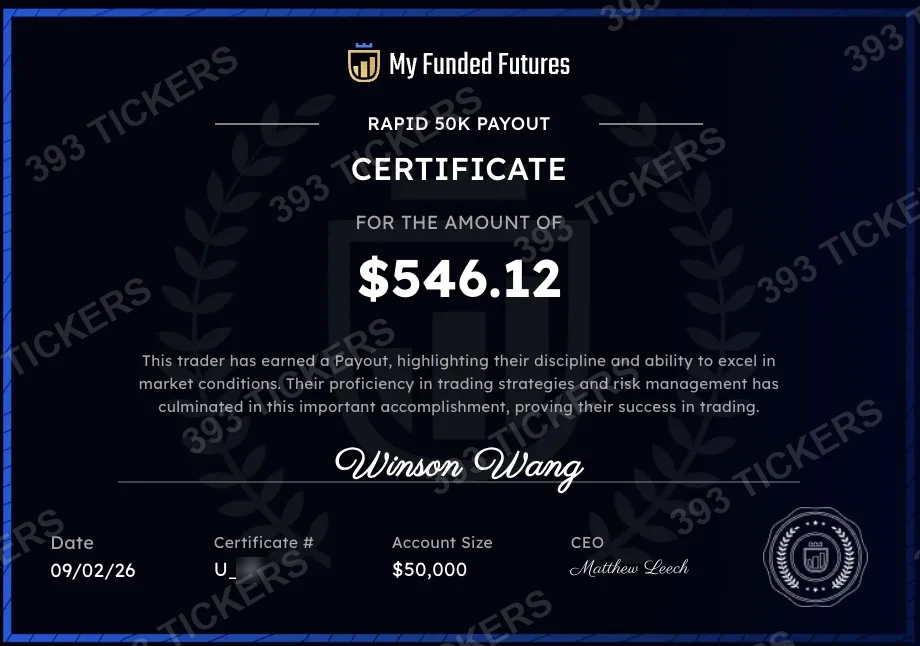 Payout or account result