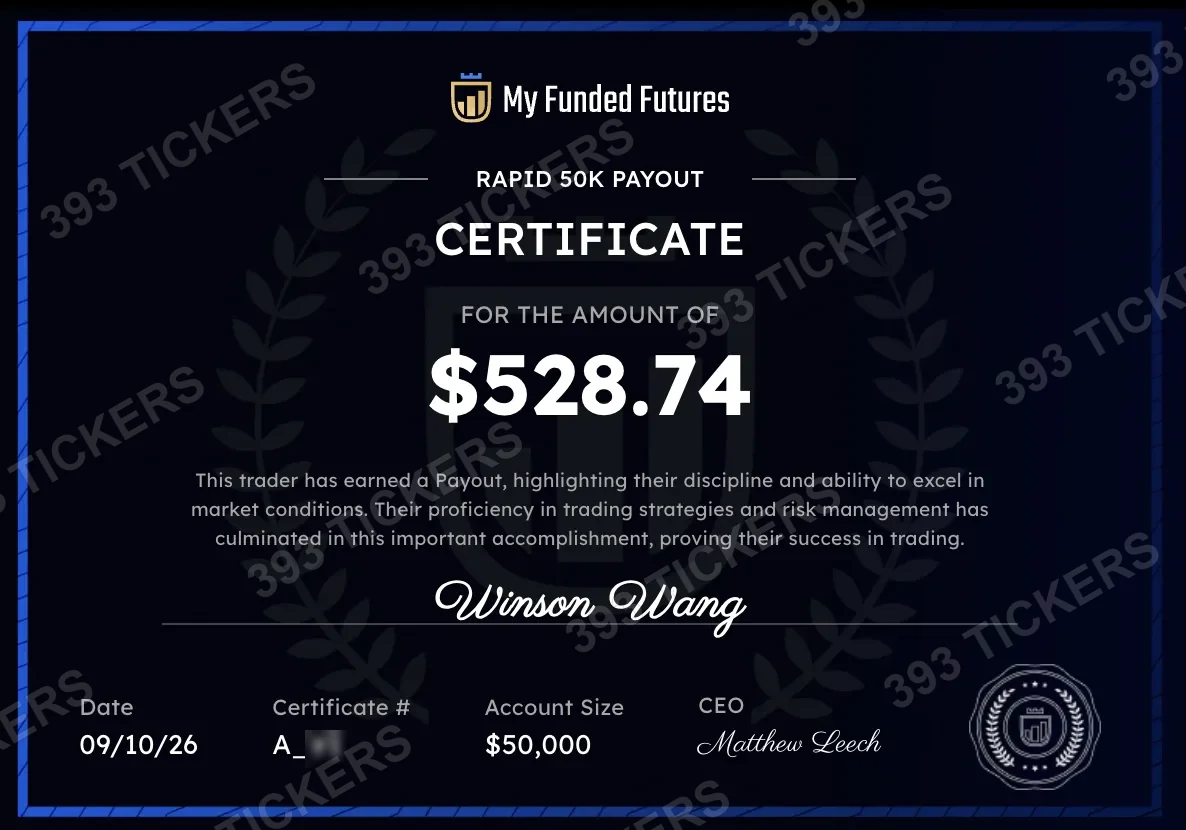 Payout or account result